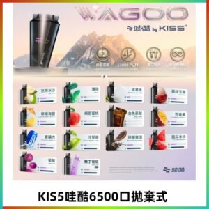 Kis5電子煙 Kiss拋棄式哇酷|WAGOO6500口一次性電子煙